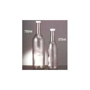  375mL Clear Screw Top Bottles With Tops