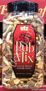 Utz Original Pub Mix 44 Oz Savory Blend of Crunchy Snacks Huge Tub 