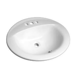 Decolav 1405 CWH Vitreous China Self Rimming Drop in Lavatory Sink 