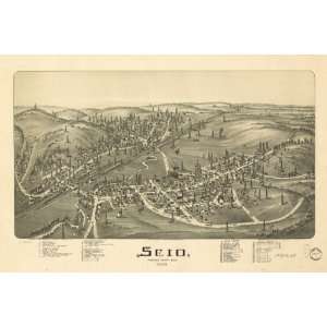  1899 map of Scio, Ohio