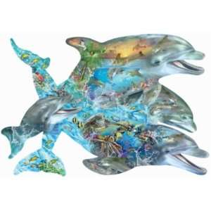   the Dolphin 1000pc Shaped Jigsaw Puzzle by Lori Schory Toys & Games