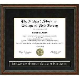 The Richard Stockton College of New Jersey Diploma Frame  