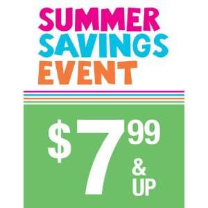  Summer Savings Event MultiColor Sign