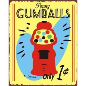  Penny Gumballs Vintage Metal Art Candy Retro Tin Sign 