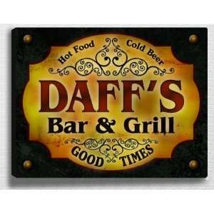  Daffs Bar & Grill 14 x 11 Collectible Stretched 