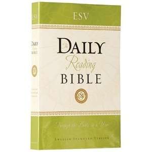  ESV Daily Reading Bible, Paperback, Black Letter Text 