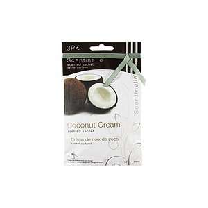  Coconut Cream Scented Sachet   For Removing Odors, 3 pk 