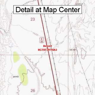  USGS Topographic Quadrangle Map   Desert, Utah (Folded 