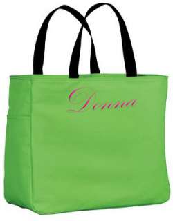 Pretty Personalized Tote Book Bag Several Choices  