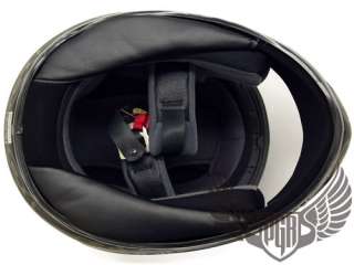   Flat Black Silver Full Face DOT Motorcycle Helmet Custom S M L XL XXL