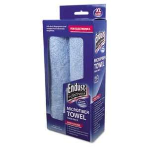  ENDUST Large Sized Microfiber Towels Two Pack 15 X 15 