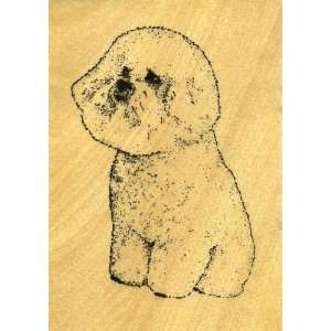 BICHON FRISE Rubber Stamp Arts, Crafts & Sewing