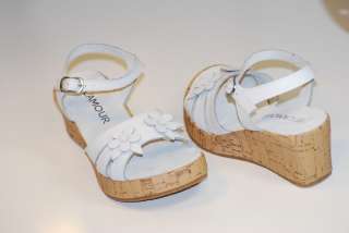LAMOUR LEATHER GIRL SANDALE M602 WHITE