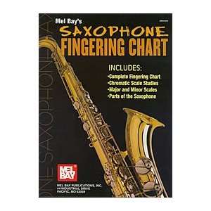  MelBay 44064 Saxophone Fingering Chart Printed Music