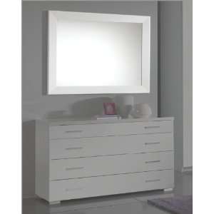    Modern Bedroom Mirror in White Made in Italy 33B76