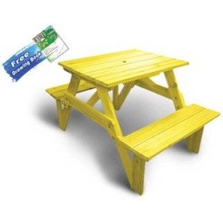 Lohasrus Kids Patio Picnic Table 15013   Non toxic Stained Fir, for 