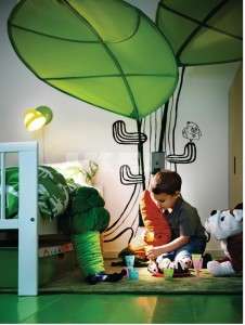 IKEA LÖVA Baby Kids Children Bed Canopy Leaf Green NEW  