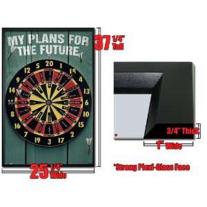  DART BOARD OF FUTURE PLANS 22.5x34 WALL POSTER 8991