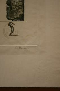 Sutherland, Graham, Man Smoking, etching, signed  