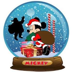  Santa Mickey Snowglobe   