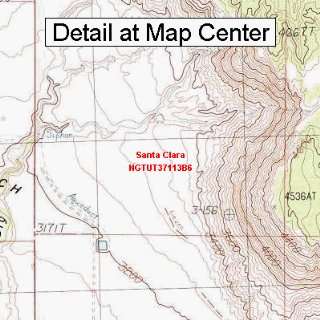 USGS Topographic Quadrangle Map   Santa Clara, Utah (Folded/Waterproof 
