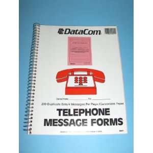  DataCom, Telephone Message Forms, 200 Duplicate Sets, 4 