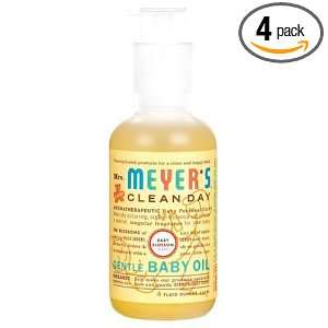 Mrs. Meyers Clean Day Baby Massage Oil, Baby Blossom, 4 Ounce Bottles 