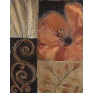 Orange Burst II by Rosemary Abrahams. Size 22 inches width by 28 