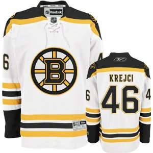 David Krejci Jersey Reebok White #46 Boston Bruins Premier Jersey