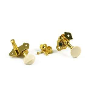  STA TITE #9 SERIES GEARED UKE PEGS SET OF 4 GOLD WITH 