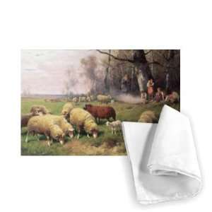  The Shepherds Family by Adolf Ernst   Tea Towel 100% 