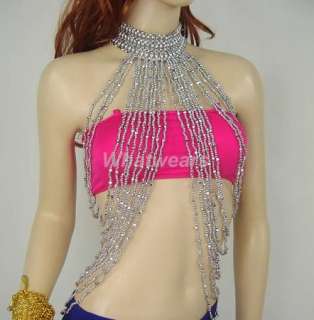 Belly Dance New Costume Long Bead Necklace Bracelet S16  