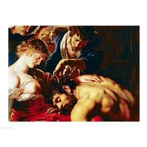  Samson and Delilah   Poster by Peter Paul Rubens (24x18 