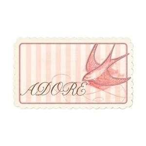   Cardstock Title Adore   Glittered; 10 Items/Order