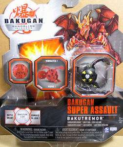 Bakugan Black Darkus Quake Dragonoid Bakutremor Drago  