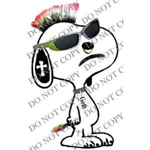  Goth Snoopy Inspired Decal Sticker Automotive