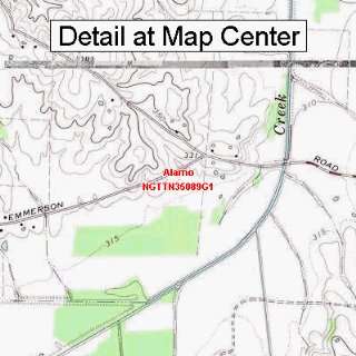  USGS Topographic Quadrangle Map   Alamo, Tennessee (Folded 