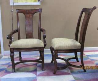 Set of 6 Thomasville Furniture Daschanel Dining Arm & Side Chairs 