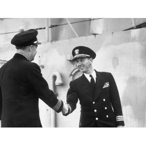  Captain Thomas Burrows Shaking Hands with Commander 