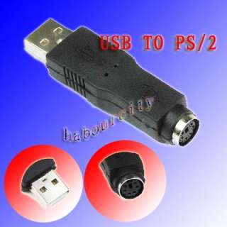 NEW USB Male to PS/2 PS2 Adapter Converter Mouse 6 pin  