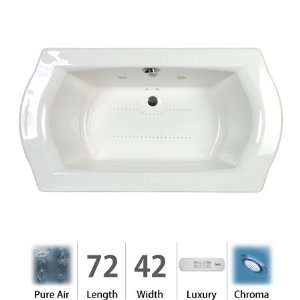 Jacuzzi SAL7242ACR4CXW White Salerno 7242 Chroma Right Hand Pure Air S