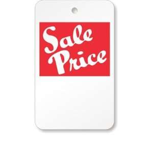  Sale Price Large , white stock, red ink, No String Tag, 1 
