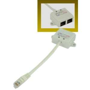 IEC RJ45 Pair Splitter to use the 2nd Pair to Run Another Workstation 