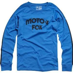Fox Racing Hall of Fame Knit Mens Long Sleeve Fashion Shirt   Blue 