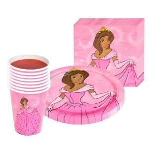 Princess Amira Party Supplies Pack Including Plates, Cups, and Napkins 