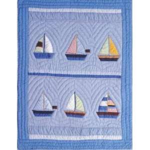  SailBoats Baby Quilt
