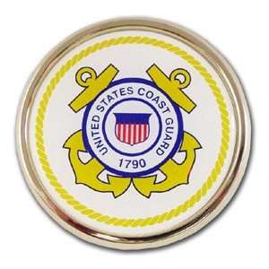   Coast Guard USCG Seal Gold Plated Premium Metal Auto Car Truck Emblem