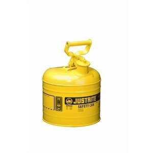  Justrite 2 Gallon Yellow Type I Safety Can   7120200