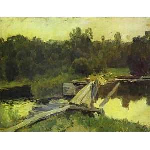   Made Oil Reproduction   Isaac Levitan   32 x 24 inches   Deep Waters