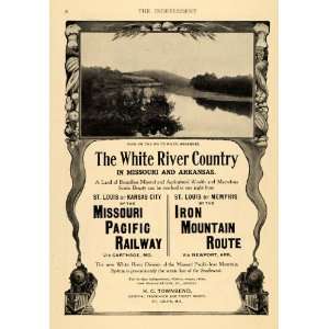  1907 Ad Iron Mountain Route Missouri Pacific Railway 